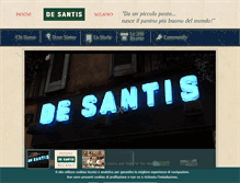 Tablet Screenshot of paninidesantis.it